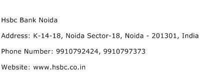 Hsbc Bank Noida Address Contact Number