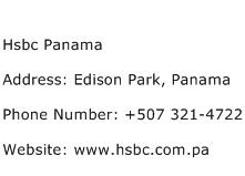 Hsbc Panama Address Contact Number