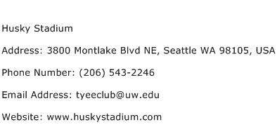 Husky Stadium Address Contact Number