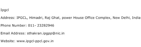 IPGCL Address Contact Number