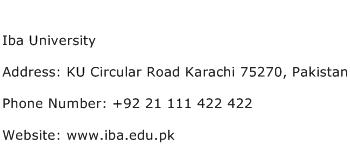 Iba University Address Contact Number