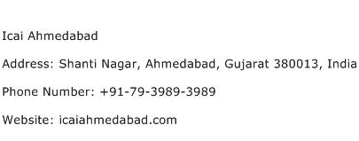 Icai Ahmedabad Address Contact Number
