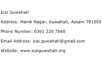Icai Guwahati Address Contact Number