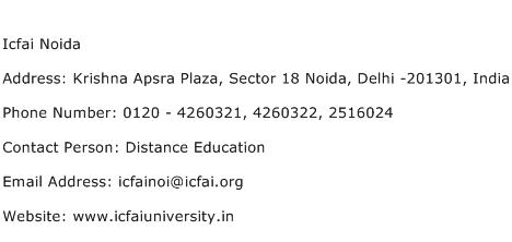 Icfai Noida Address Contact Number