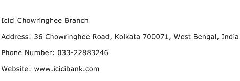 Icici Chowringhee Branch Address Contact Number