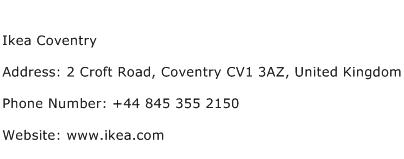 Ikea Coventry Address Contact Number
