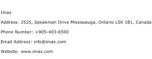 Imax Address Contact Number