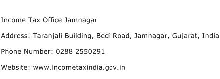 Income Tax Office Jamnagar Address Contact Number