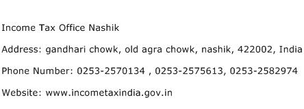 Income Tax Office Nashik Address Contact Number