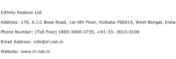 Infinity Realcon Ltd Address Contact Number