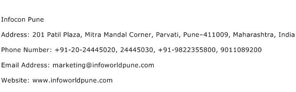 Infocon Pune Address Contact Number