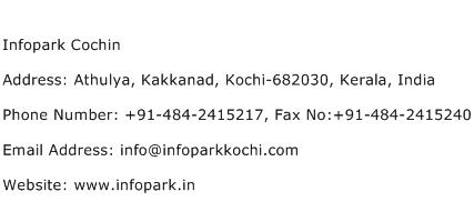Infopark Cochin Address Contact Number