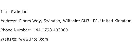 Intel Swindon Address Contact Number