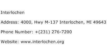 Interlochen Address Contact Number
