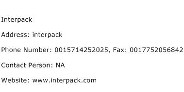 Interpack Address Contact Number