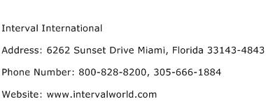 Interval International Address Contact Number