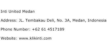Inti United Medan Address Contact Number