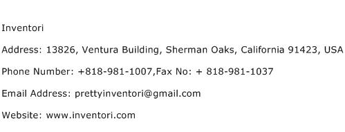 Inventori Address Contact Number