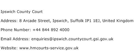 Ipswich County Court Address Contact Number