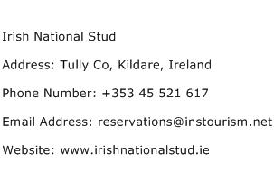 Irish National Stud Address Contact Number