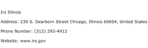 Irs Illinois Address Contact Number