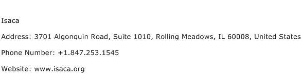 Isaca Address Contact Number
