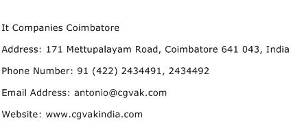 It Companies Coimbatore Address Contact Number