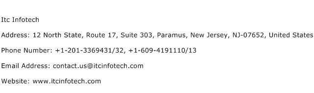 Itc Infotech Address Contact Number