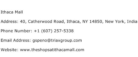 Ithaca Mall Address Contact Number