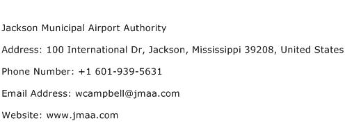Jackson Municipal Airport Authority Address Contact Number