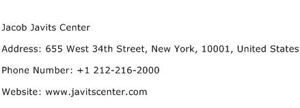 Jacob Javits Center Address Contact Number