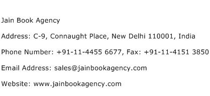 Jain Book Agency Address Contact Number