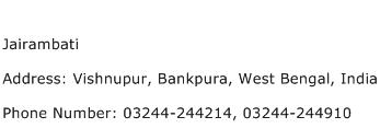 Jairambati Address Contact Number