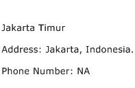 Jakarta Timur Address Contact Number