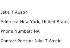 Jake T Austin Address Contact Number