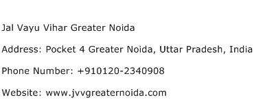 Jal Vayu Vihar Greater Noida Address Contact Number
