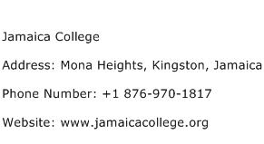 Jamaica College Address Contact Number