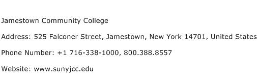 Jamestown Community College Address Contact Number
