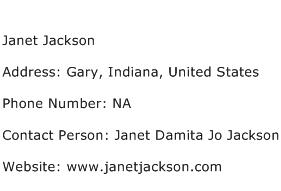Janet Jackson Address Contact Number
