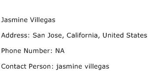 Jasmine Villegas Address Contact Number
