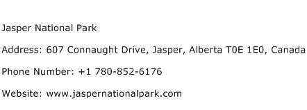 Jasper National Park Address Contact Number
