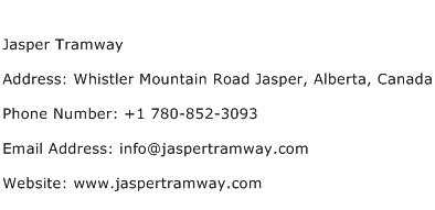 Jasper Tramway Address Contact Number