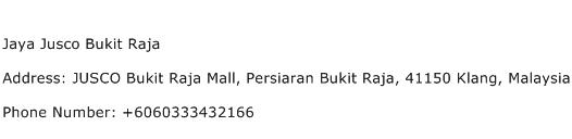 Jaya Jusco Bukit Raja Address Contact Number