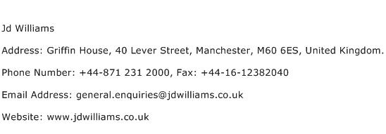 Jd Williams Address Contact Number
