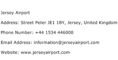 Jersey Airport Address Contact Number