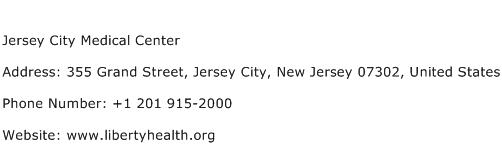 Jersey City Medical Center Address Contact Number
