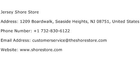 Jersey Shore Store Address Contact Number