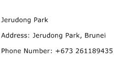 Jerudong Park Address Contact Number