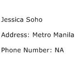 Jessica Soho Address Contact Number