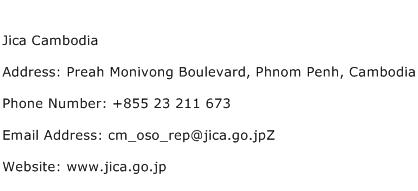Jica Cambodia Address Contact Number